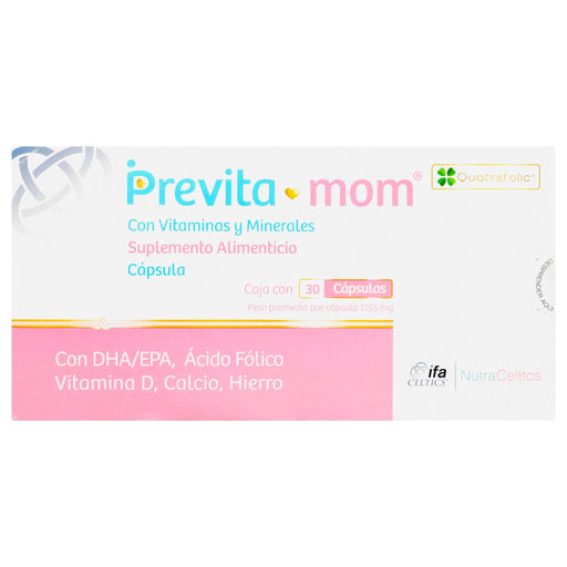 Previta Mom 1155Mg Con 30 Capsulas (Suplemento Alimenticio) - WeCare Pharma