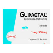 Glimetal 1Mg/500Mg Con 32 Tabletas (Glimepirida/Metformina) - WeCare Pharma