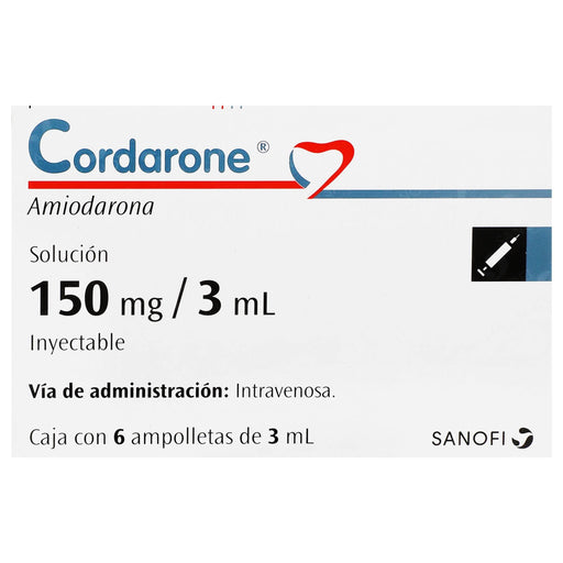 Cordarone 150Mg/3Ml Con 6 Ampulas (Amiodarona) - WeCare Pharma