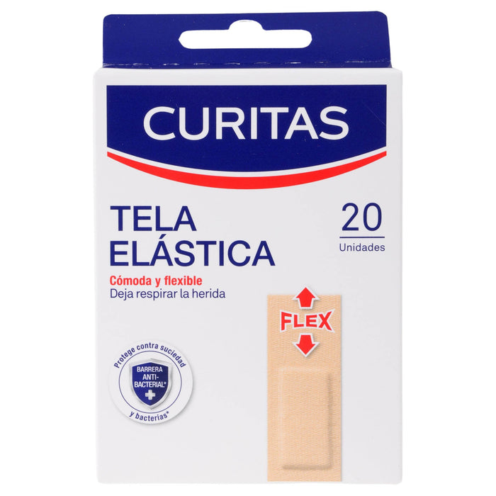 Curitas Adhesivas Tela Elástica Flex Con 20 - WeCare Pharma