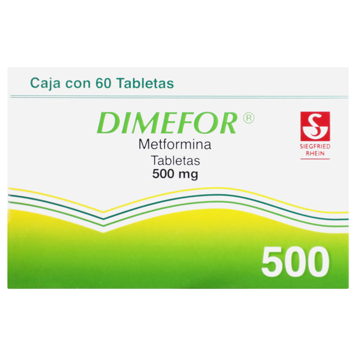 Dimefor 500Mg Con 60 Tabletas (Metformina) 1 - 7501300408099