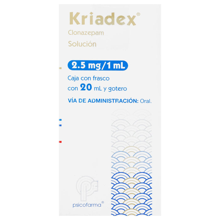 Kriadex (Clonazepam) Solución 2.5Mg/Ml 20Ml - WeCare Pharma