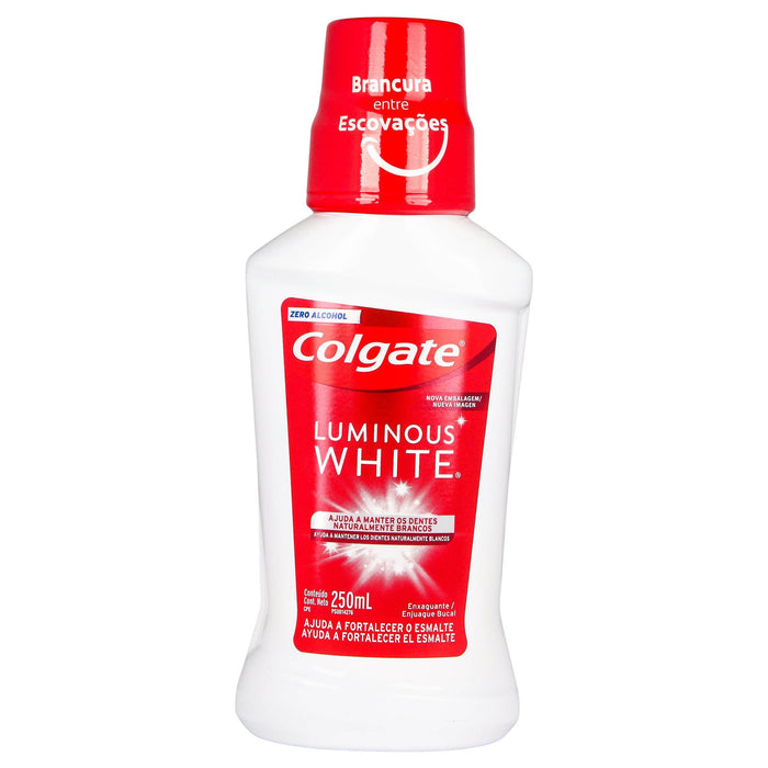 Colgate Enjuague Bucal Luminous White 250Ml - WeCare Pharma