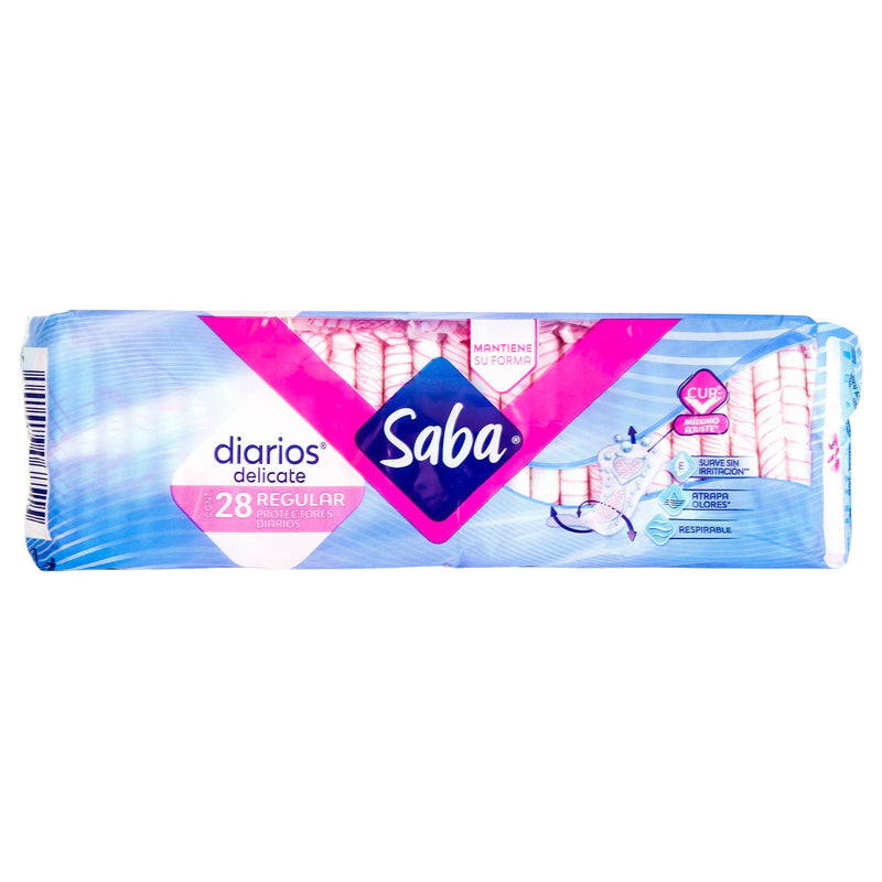 Protectores Saba Diarios Delicate Regulares Con 28 - WeCare Pharma