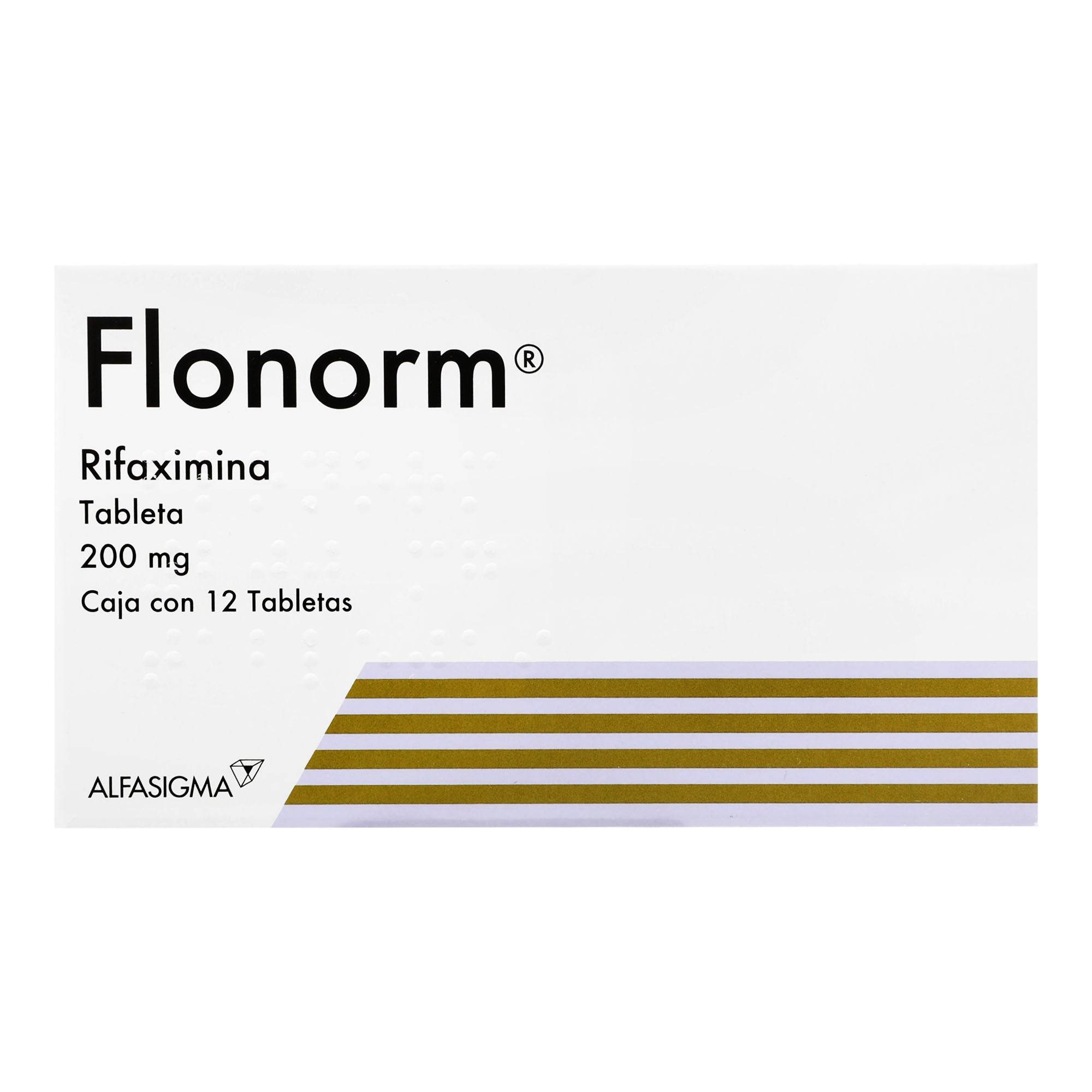 Flonorm 200Mg Con 12 Tabletas (Rifaximina)