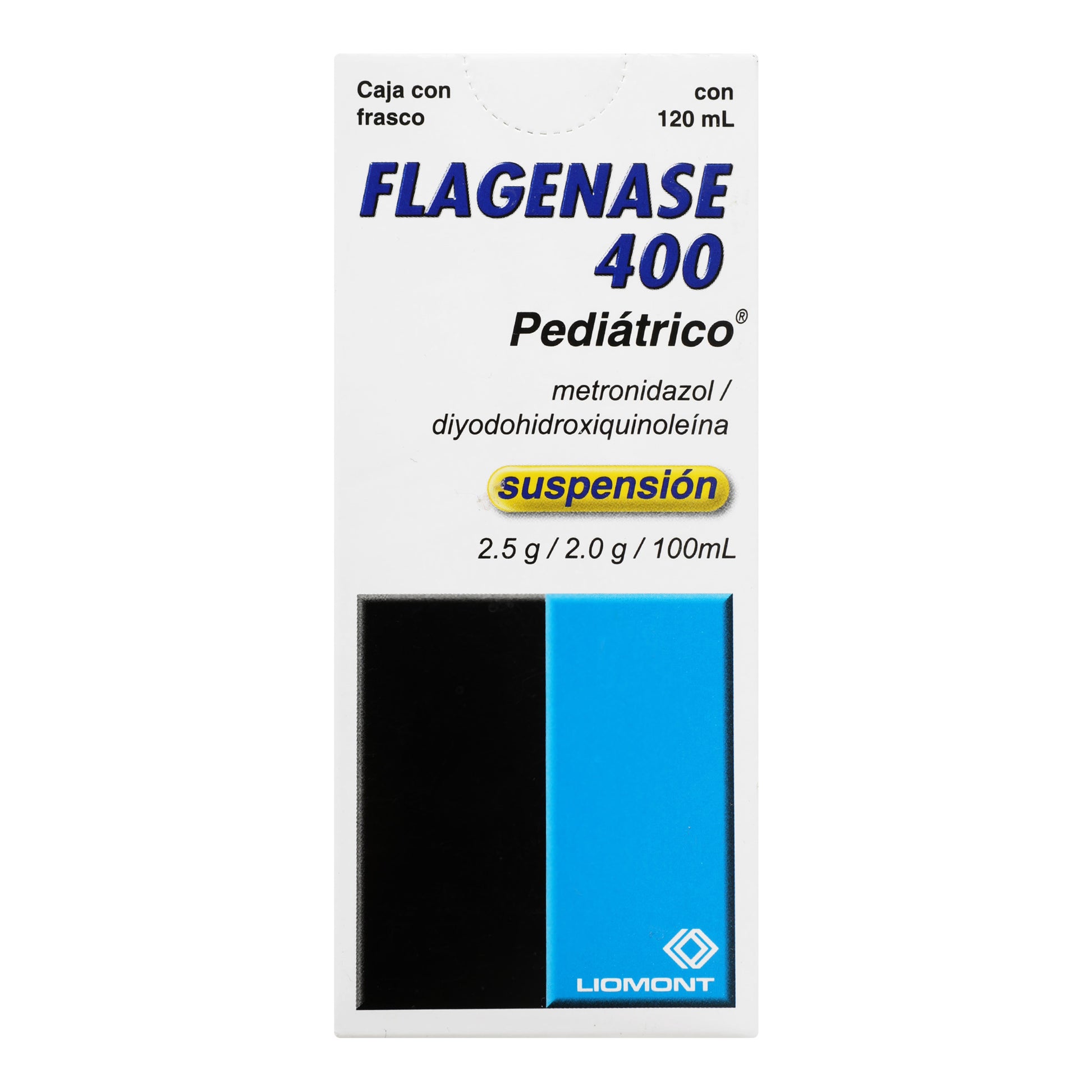 Flagenase 400 Suspensión 400Mg 120Ml (Metronidazol/Diyodohidroxiquinoleina) 1 - 7501299301128