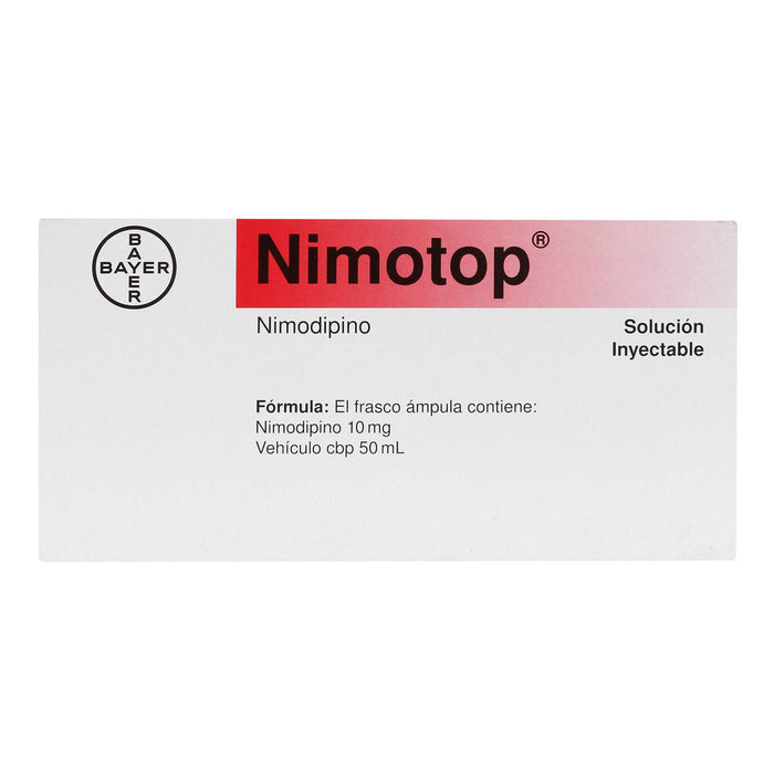 Nimotop Frasco 10Mg/50Ml Con 1 Ampulas (Nimodipino) - WeCare Pharma