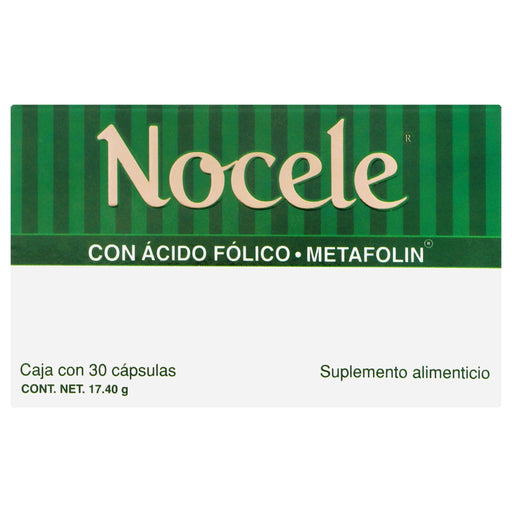 Nocele 17.4G Con 30 Capsulas (Ac Folico/Metafolin) - WeCare Pharma