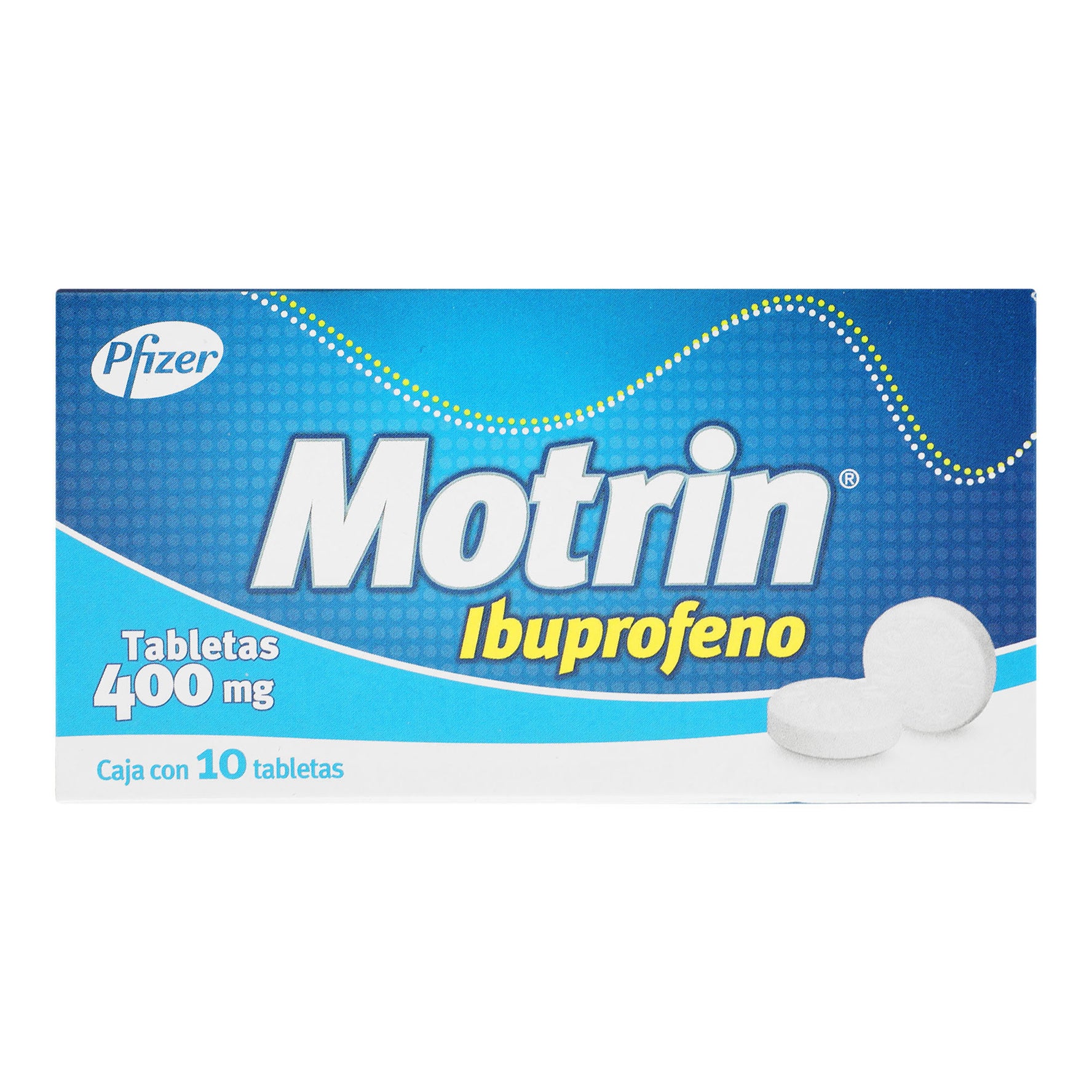 Motrin 400Mg Con 10 Tabletas (Ibuprofeno) 1 - 7501287627469