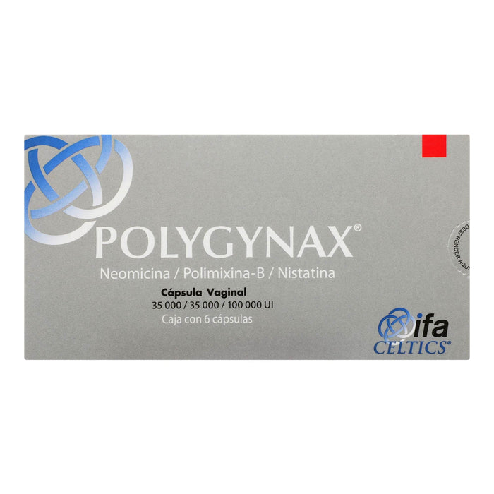 Polygynax Vag 35000Unid/35000Unid/100000Unid Con 6 Capsulas (Neomicina/Polimixina-B/Nistatina) - WeCare Pharma