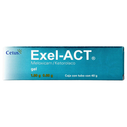 Exel-Act Gel 1.80/0.60G 40G (Meloxicam/Ketorolaco) - WeCare Pharma