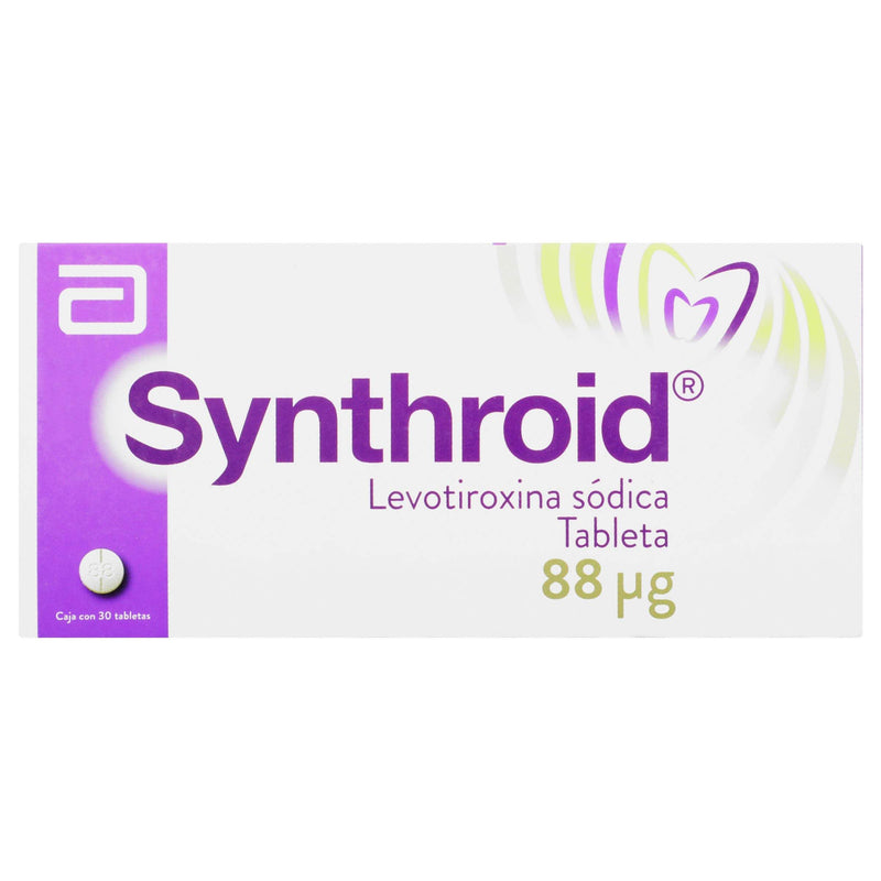 Synthroid 88Mcg Con 30 Tabletas (Levotiroxina Sodica) - WeCare Pharma