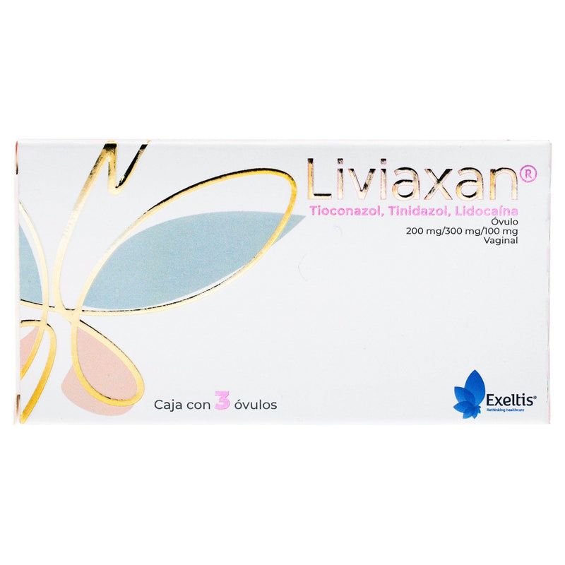 Liviaxan Ovulos 200Mg/300Mg/100Mg Con 3 (Tioconazol/Tinidazol/Lidocaina) - WeCare Pharma