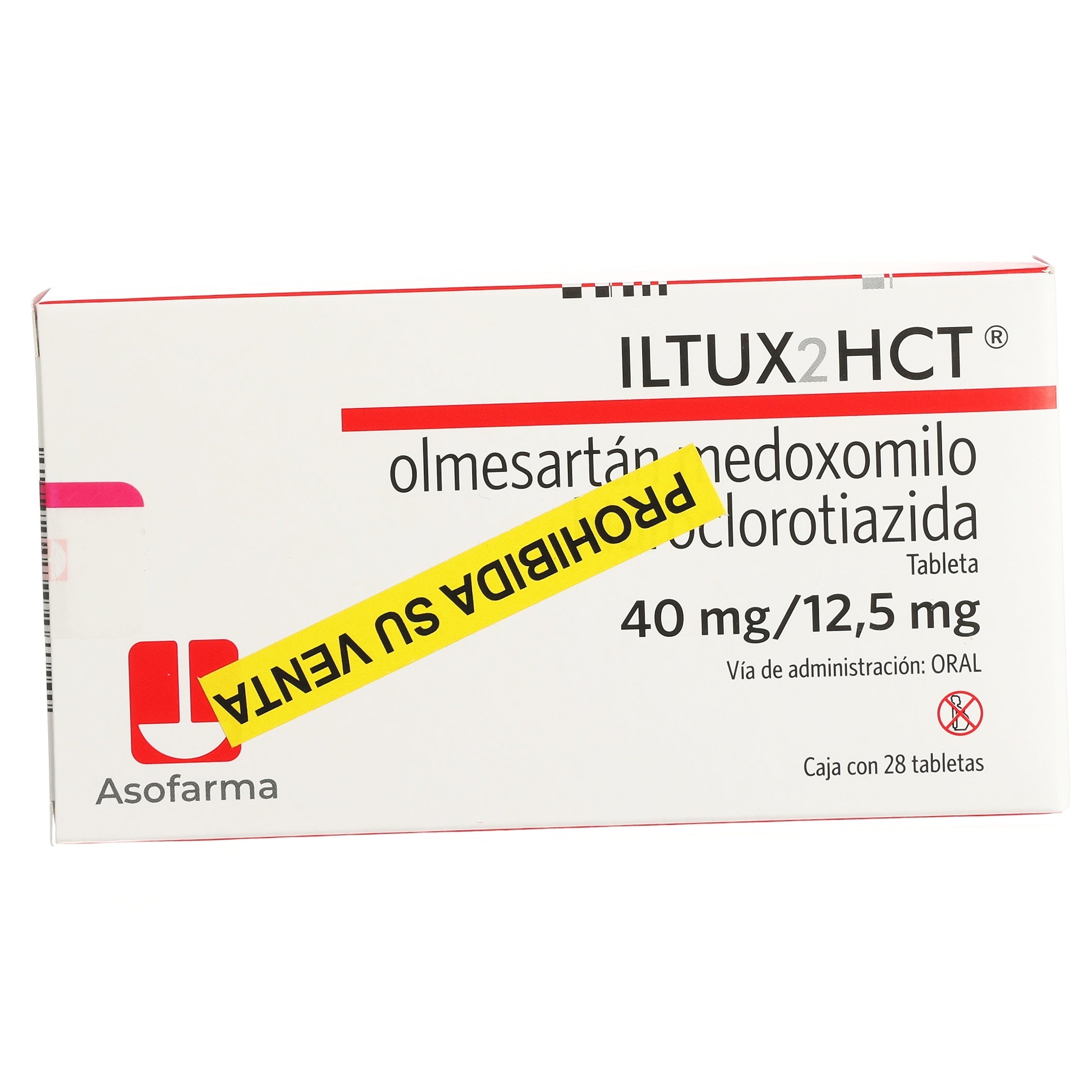 Iltux2Hct 40Mg/12.5Mg Con 28 Tabletas (Olmesartan/Hidroclorotiazida) 1 - 7841141003900