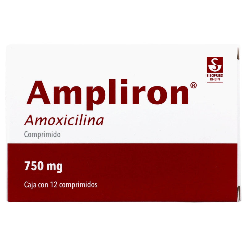 Ampliron 750Mg Con 12 Tabletas (Ampicilina) - WeCare Pharma