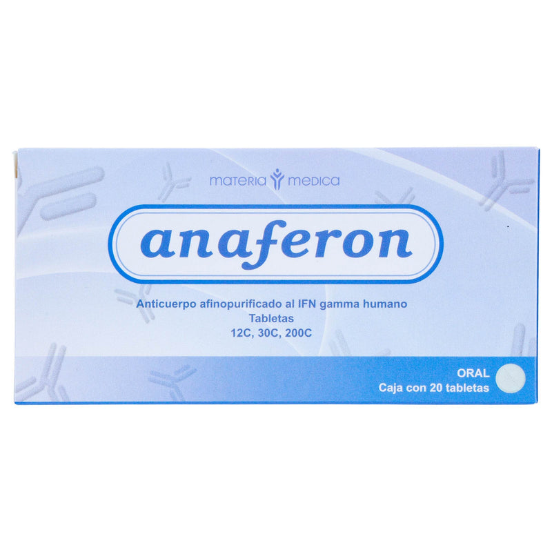 Anaferon Ad 12/30/200C Con 20 Tabletas (Anticuerpo Afino Gamma Humano) - WeCare Pharma