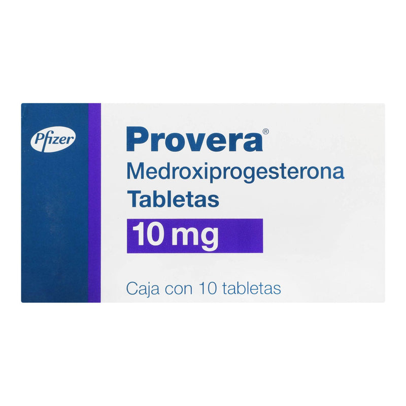 Provera 10Mg Con 10 Tabletas (Medroxiprogesterona) - WeCare Pharma