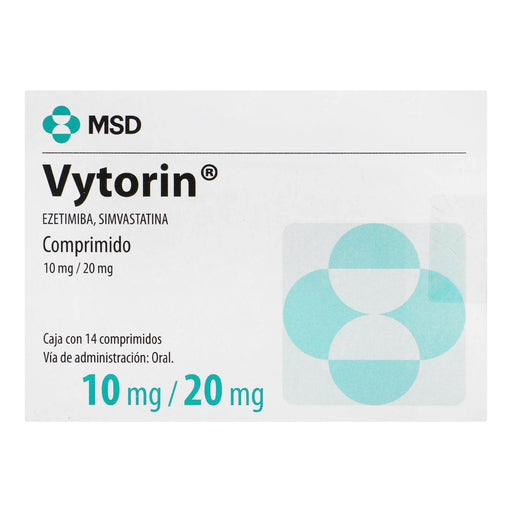 Vytorin 10Mg/20Mg Con 14 Comprimidos (Ezetimiba/Simvastatina) - WeCare Pharma