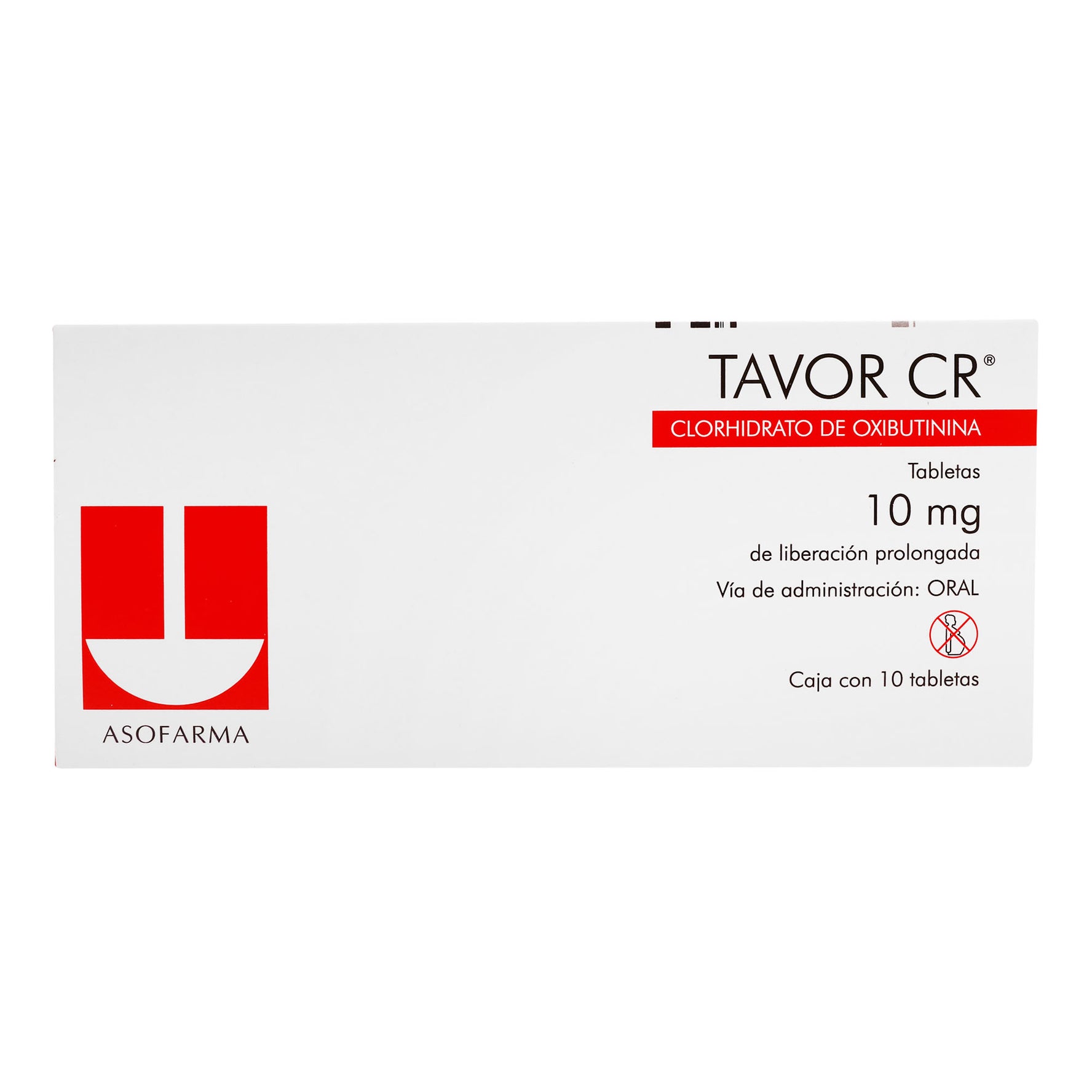 Tavor Cr 10Mg Con 10 Tabletas (Oxibutinina) 1 - 7501871720538