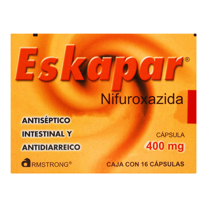 Eskapar 400Mg Con 16 Capsulas (Nifuroxazida) 1 - 7501089809506