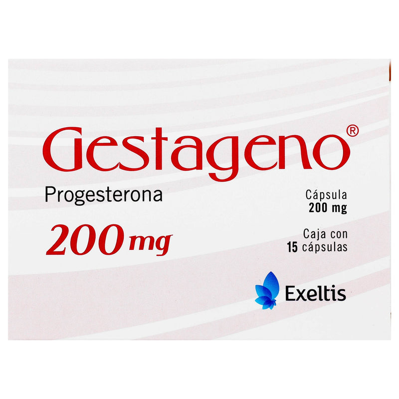 Gestageno 200Mg Con 15 Capsulas (Progesterona) - WeCare Pharma