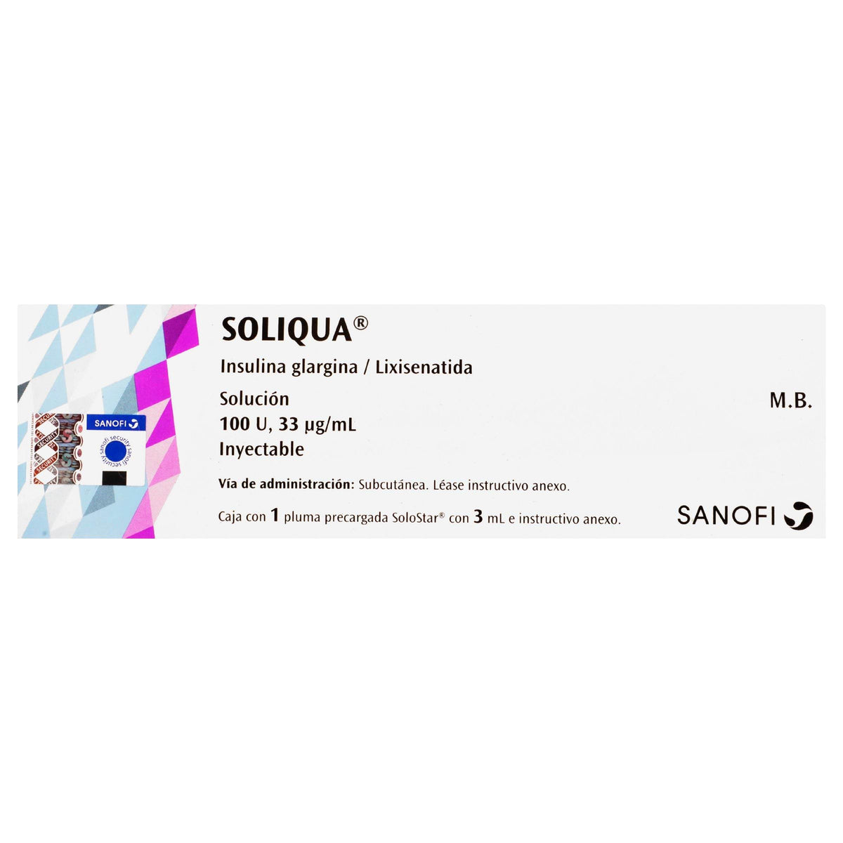 Soliqua (Insulin Glargine/Lixisenatide) Pen 100ml/33mcg With 1 — WeCare Pharma