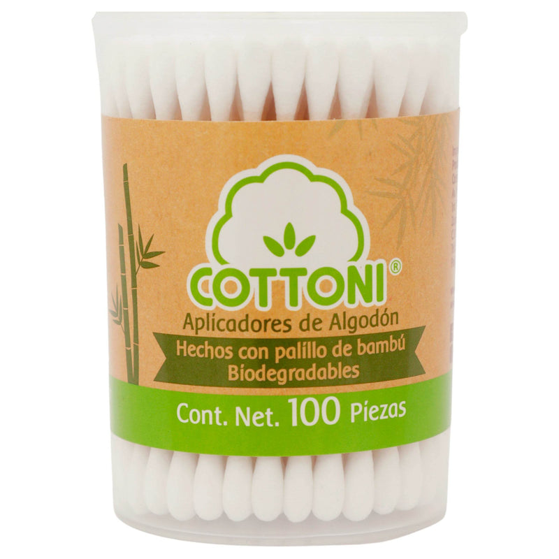 Aplicadores De Algodón Cottoni Con 100 - WeCare Pharma