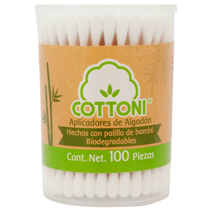 Aplicadores De Algodón Cottoni Con 100 - WeCare Pharma