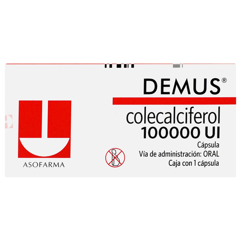 Demus 100000Unid Con 1 Capsulas (Colecalciferol) - WeCare Pharma