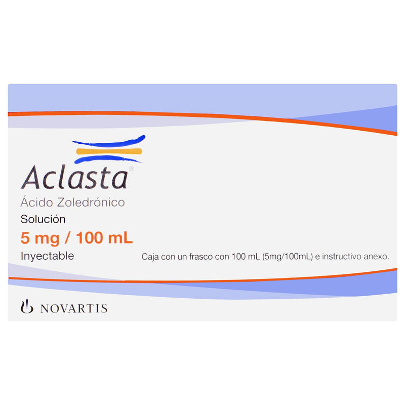 Aclasta Frasco 5Mg 100Ml Ampulas (Acido Zoledronico) - WeCare Pharma