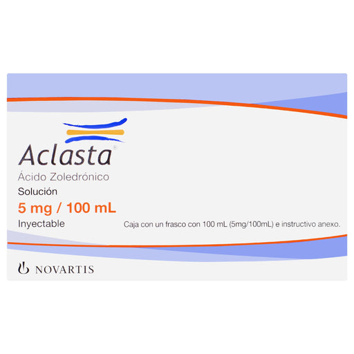 Aclasta Frasco 5Mg 100Ml Ampulas (Acido Zoledronico) 1 - 7501094916268