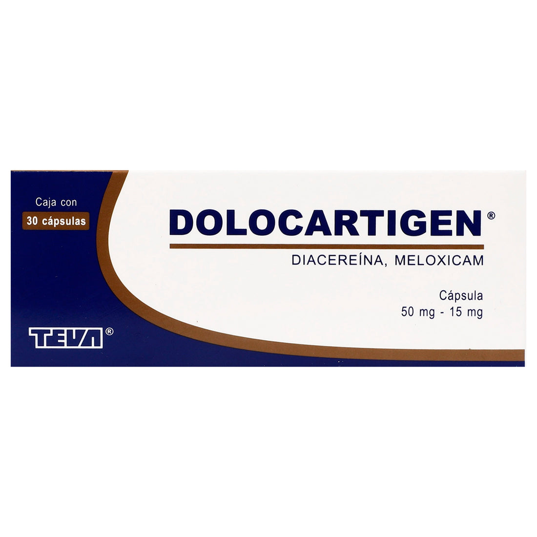 Dolocartigen 50/15Mg Con 30 Capsulas (Diacerina/Meloxicam) 1 - 7501250813295