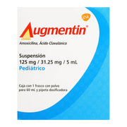 Augmentin Pediatrico Suspensión 125Mg/31.25Mg/5Ml 60Ml (Amoxicilina/Clavulanato) - WeCare Pharma