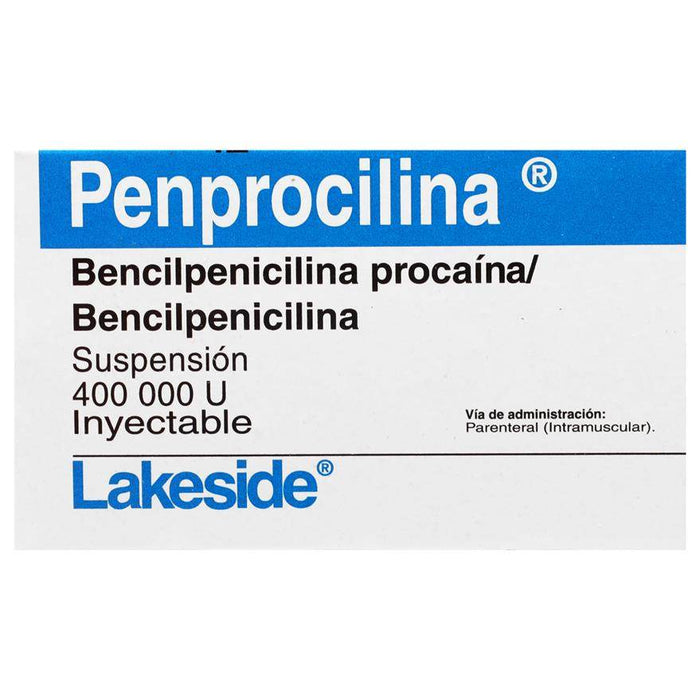 Penprocilina Frasco 400 000Unid Con 1 Ampulas (Bencilpenicilina Procaina/Bencilpenicilina) - WeCare Pharma