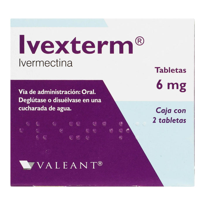 Ivexterm 6Mg Con 2 Tabletas (Ivermectina) - WeCare Pharma
