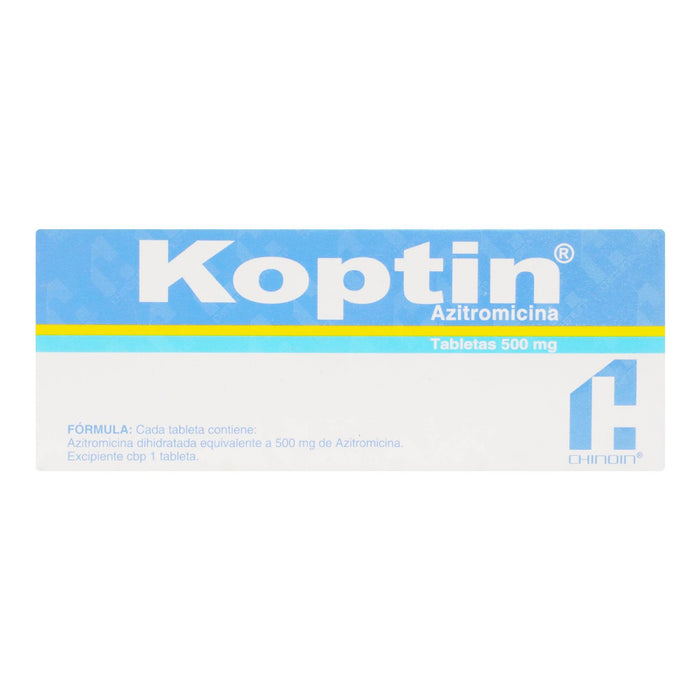 Koptin 500Mg Con 3 Tabletas (Azitromicina) - WeCare Pharma