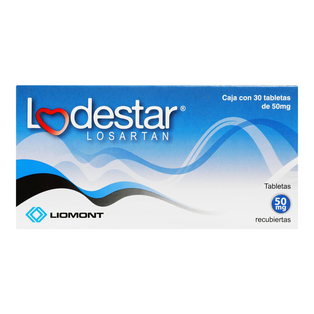 Lodestar 50Mg Con 30 Tabletas (Losartan) 1 - 7501299305386