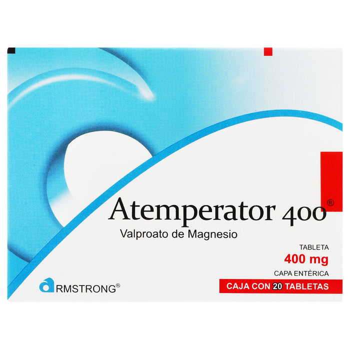 Atemperator 400Mg Con 20 Tabletas (Valproato De Magnesio) 1 - 7501089800053