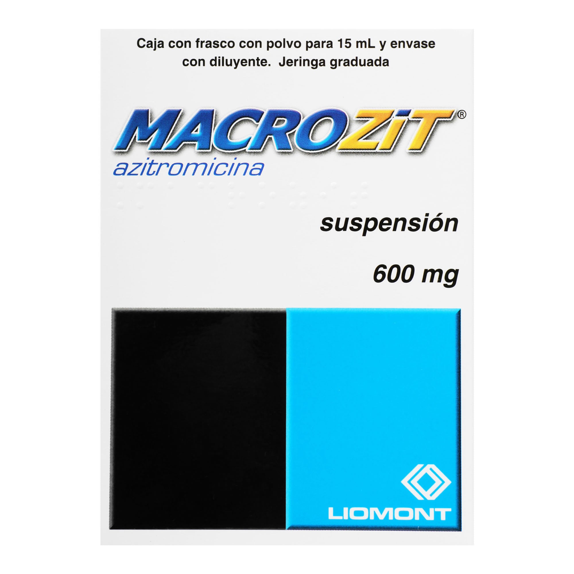 Macrozit Suspensión 600Mg 15Ml (Azitromicina) 1 - 7501299306840