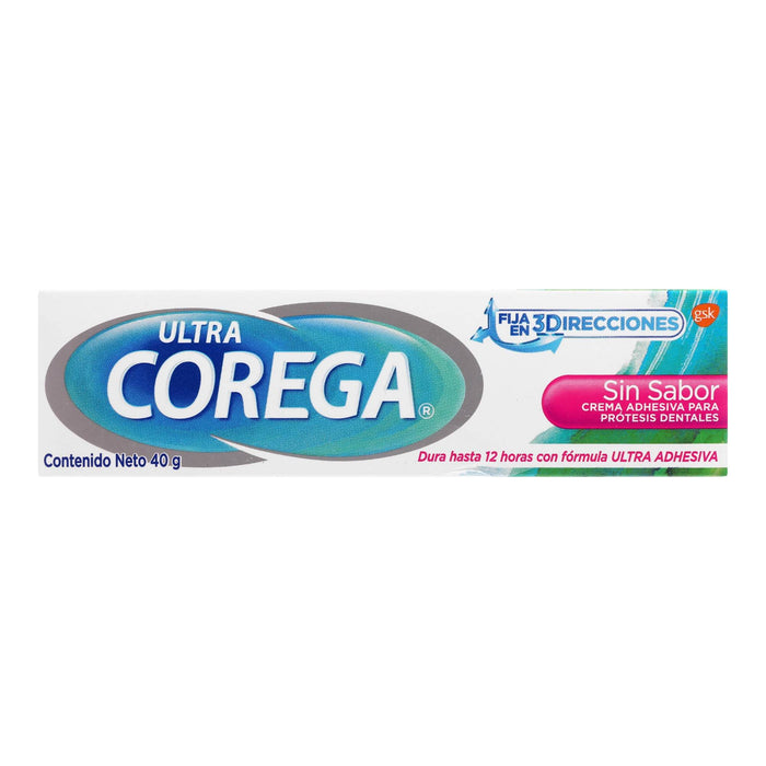 Corega Ultra Cra Adhesiva Sin Sabor 40G - WeCare Pharma