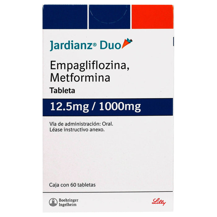 Jardianz Duo 12.5Mg/1000Mg Con 60 Tabletas (Empagliflofina/Metformina) - WeCare Pharma