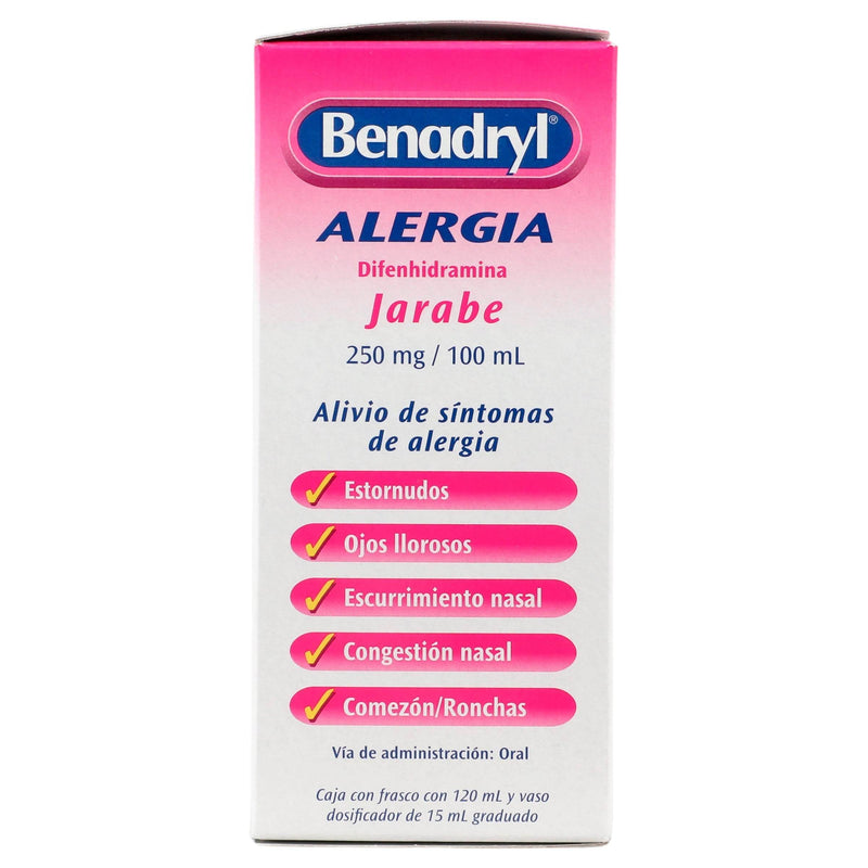 Benadryl Jarabe 250Mg/100Ml 120Ml (Difenhidramina) - WeCare Pharma