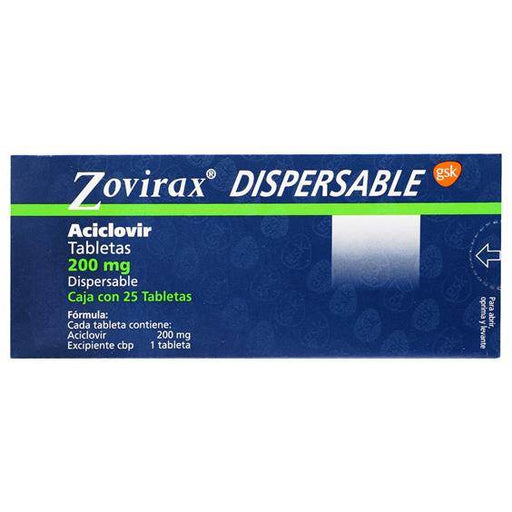 Zovirax 200Mg Con 25 Tabletas (Aciclovir) - WeCare Pharma