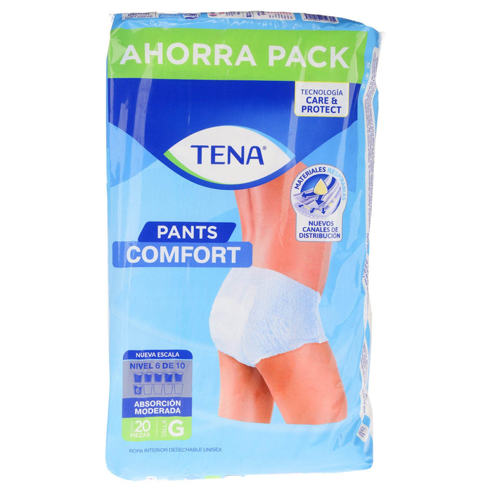 Pañal Tena Tipo Calzon Comfort Grande Con 10 - WeCare Pharma