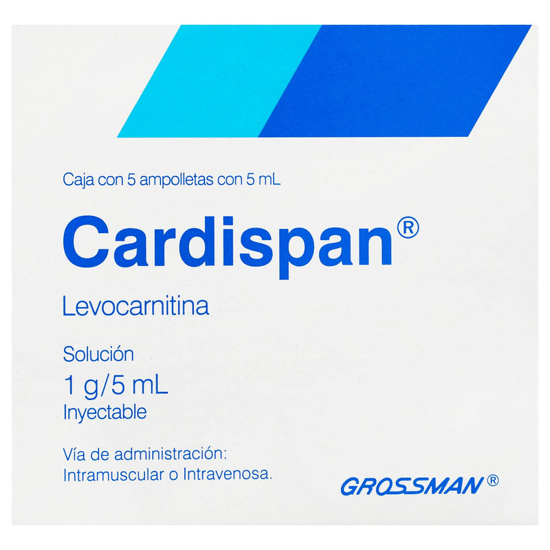 Cardispan 1G/5Ml Con 5 Ampulas (Levocarnitina) - WeCare Pharma