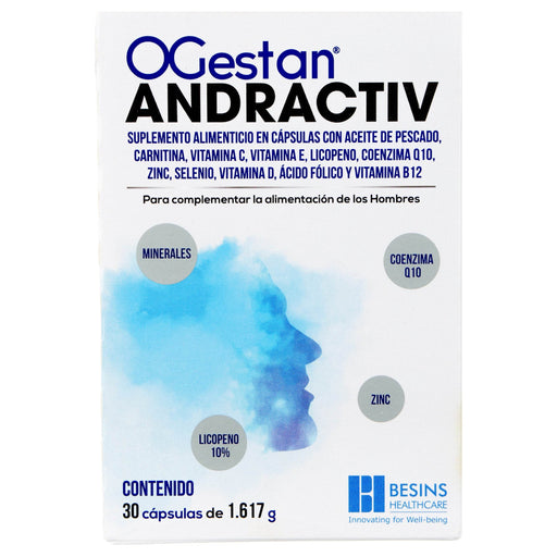 Ogestan Andractiv (Sup Alimenticio) Capsulas 1.617G Con 30 - WeCare Pharma