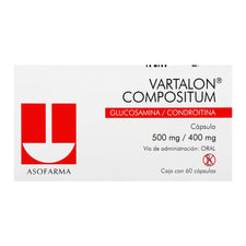 Vartalon Compositum 500/500Mg Con 60 Capsulas (Glucosamina/Condroitina