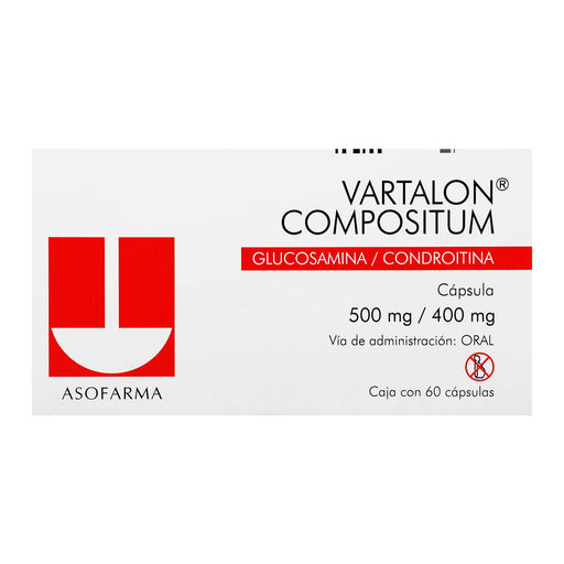 Vartalon Compositum 500/500Mg Con 60 Capsulas (Glucosamina/Condroitina) - WeCare Pharma
