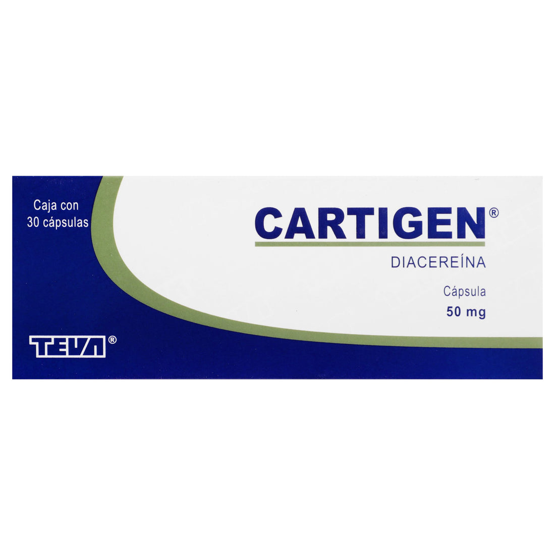 Cartigen 50Mg Con 30 Tabletas (Diacereina) 1 - 7501250813363