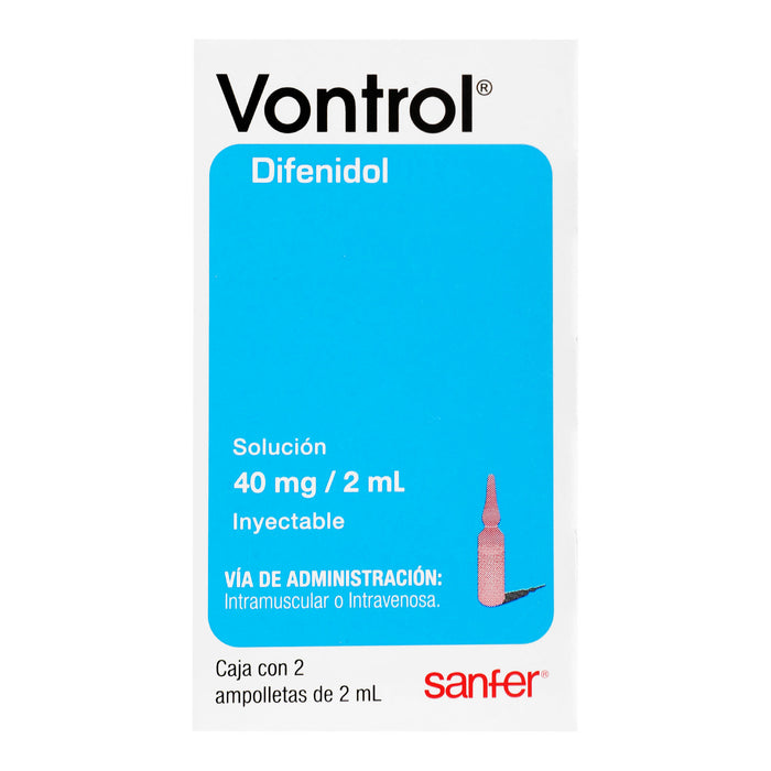 Vontrol 40Mg/2Ml Con 2 Ampulas (Difenidol) 1 - 7501070635718